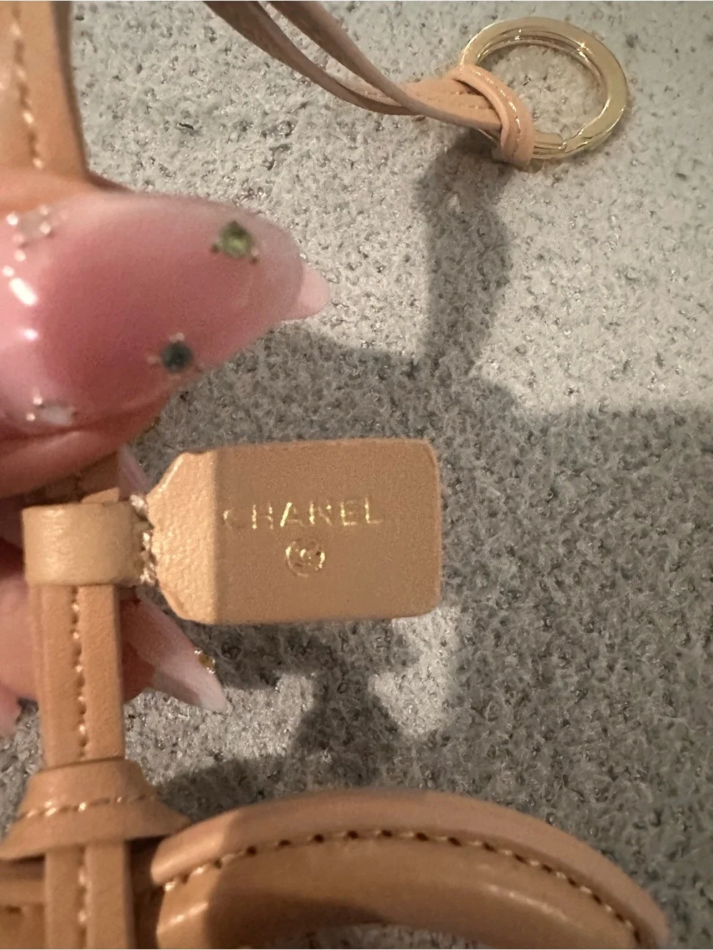 Chanel cc bag charm keychain